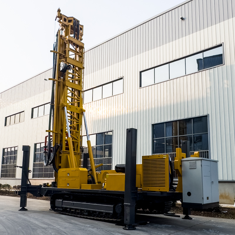 WR1200SL dizel-elektrik çift güçlü paletli su kuyusu sondaj makinesi genel görünüm